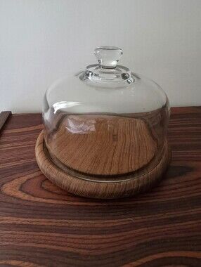 Vintage Teak Cheese Board Dome Vintage Teak Cheeseboard